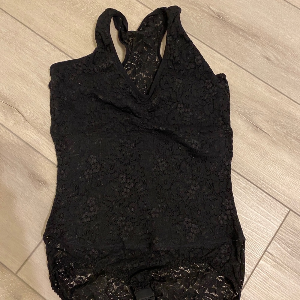 black lace bodysuit